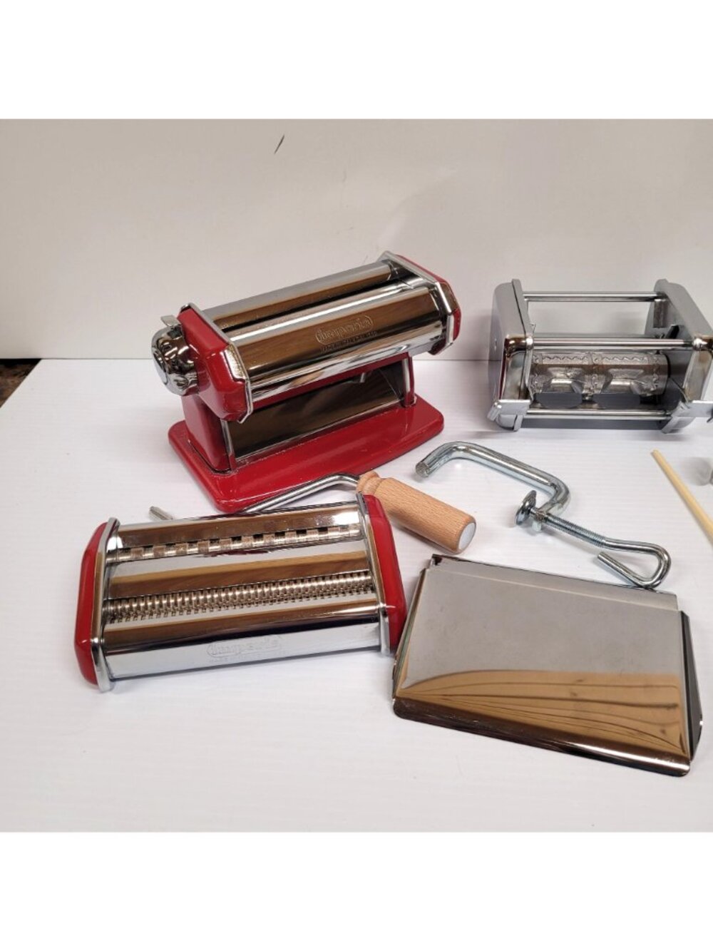 Imperia 2 Stainless Steel Pasta & Ravioli Maker Original Machine & Attachment - Picture 6 of 11